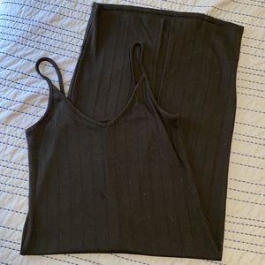 Black body con tank dress